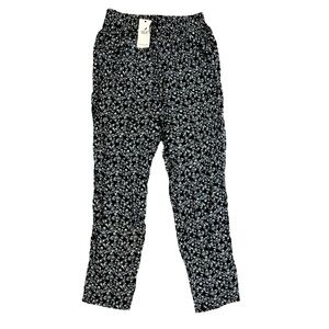 ✦ Julia ✦ Black & White Floral Lounge Pants ✦ Size S ✦ NWT ✦
